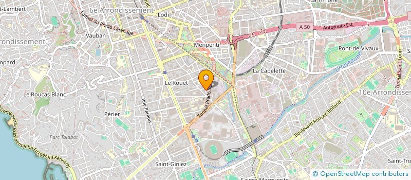 localisation de l'entreprise MADAME VIRGINIE SAUZET  MARSEILLE
