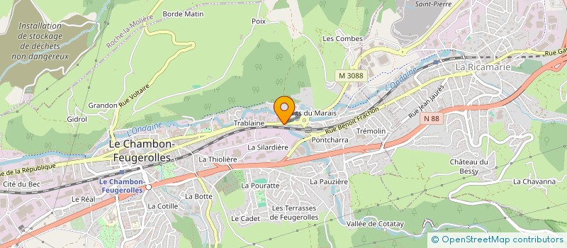 localisation de l'entreprise MADAME VIRGINIE SCERRA  LE CHAMBON-FEUGEROLLES