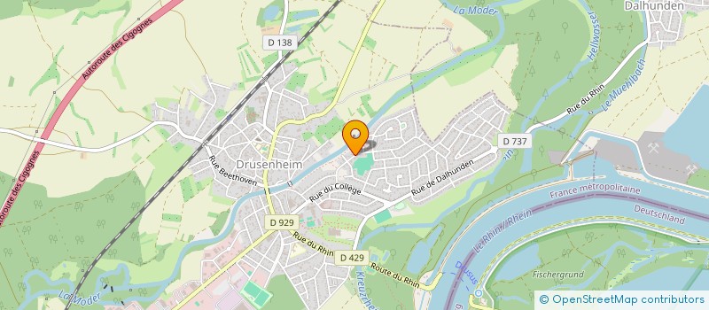 localisation de l'entreprise MADAME VIRGINIE SCHERER à DRUSENHEIM