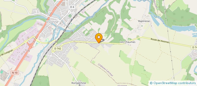 localisation de l'entreprise MADAME VIRGINIE SCHOLTES  CHATEAU-LARCHER