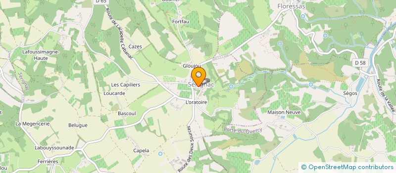 localisation de l'entreprise MADAME VIRGINIE SEGERS à MONTCABRIER