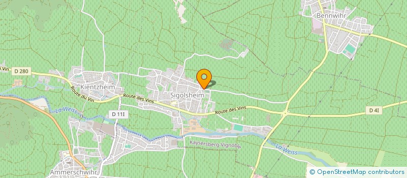 localisation de l'entreprise MADAME VIRGINIE SEGUIN  KAYSERSBERG VIGNOBLE