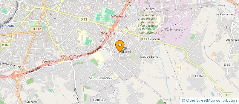 localisation de l'entreprise MADAME VIRGINIE SEROUDE à ALBI