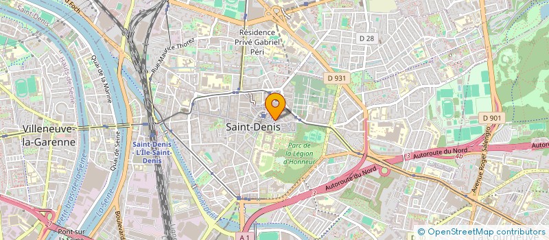 localisation de l'entreprise MADAME VIRGINIE SERRE à SAINT-DENIS