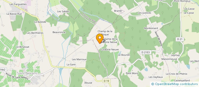 localisation de l'entreprise MADAME VIRGINIE SERRIERE  SAINT-GERMAIN-ET-MONS