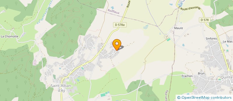 localisation de l'entreprise MADAME VIRGINIE SEUX  SAINT-ALBAN-D'AY