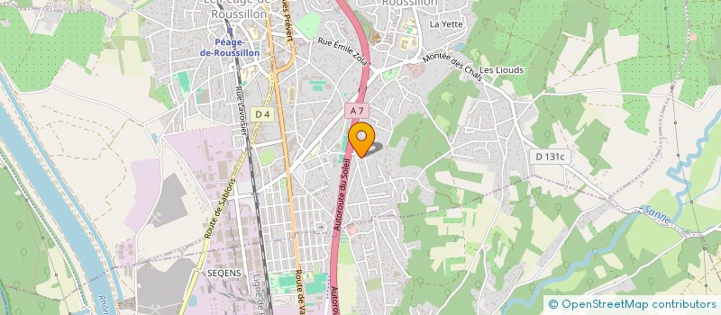 localisation de l'entreprise MADAME VIRGINIE SEVILLA  ROUSSILLON