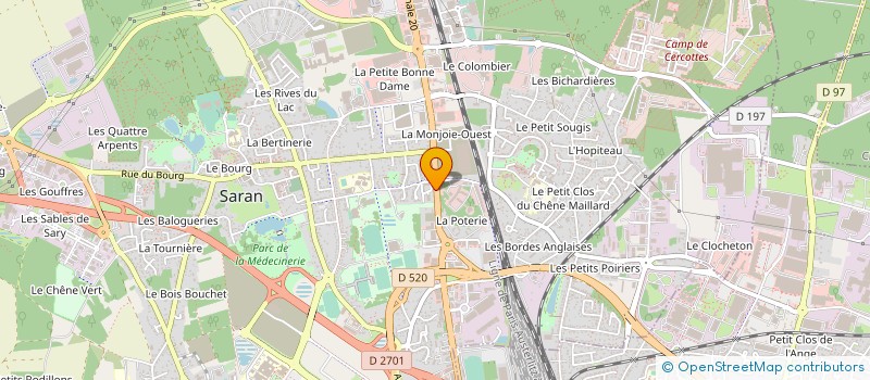 localisation de l'entreprise MADAME VIRGINIE SIMON  SARAN