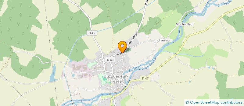 localisation de l'entreprise MADAME VIRGINIE SIMON à OUZOUER-SUR-TREZEE