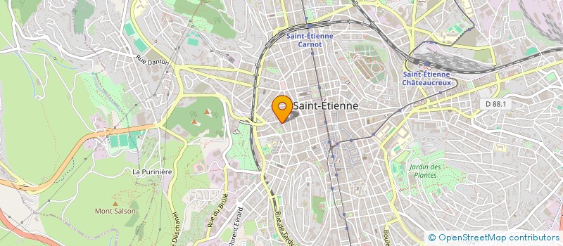 localisation de l'entreprise MADAME VIRGINIE SIVAGER  SAINT-ETIENNE