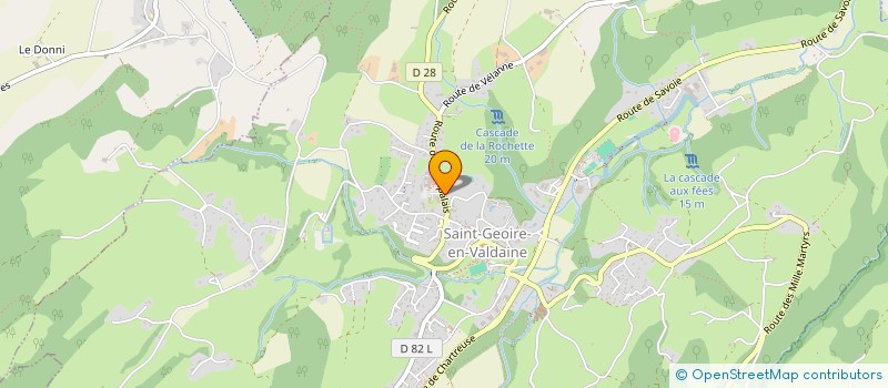 localisation de l'entreprise MADAME VIRGINIE SOPHIE AVALLET  SAINT-GEOIRE-EN-VALDAINE