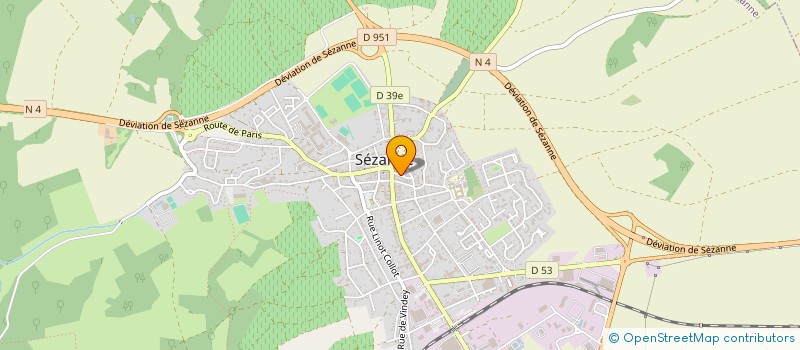 localisation de l'entreprise MADAME VIRGINIE SORET  SEZANNE