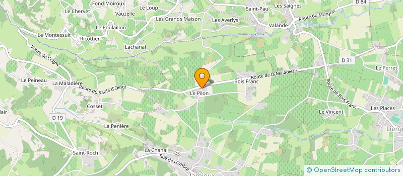 localisation de l'entreprise MADAME VIRGINIE SORIA-LATORRE à PORTE-DES-PIERRES-DOREES