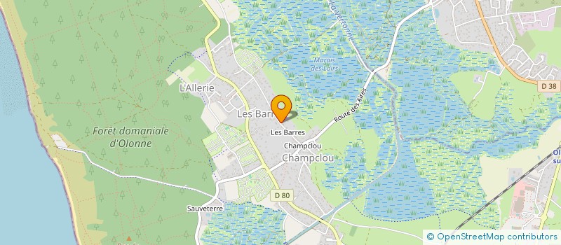 localisation de l'entreprise MADAME VIRGINIE SOULARD à LES SABLES D'OLONNE