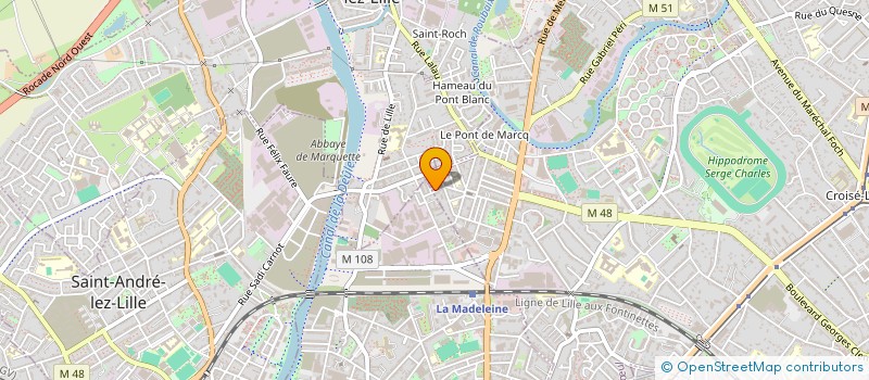 localisation de l'entreprise MADAME VIRGINIE SOULIER à MARCQ-EN-BARŒUL