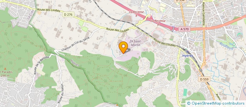 localisation de l'entreprise MADAME VIRGINIE SOUPAULT  HYERES