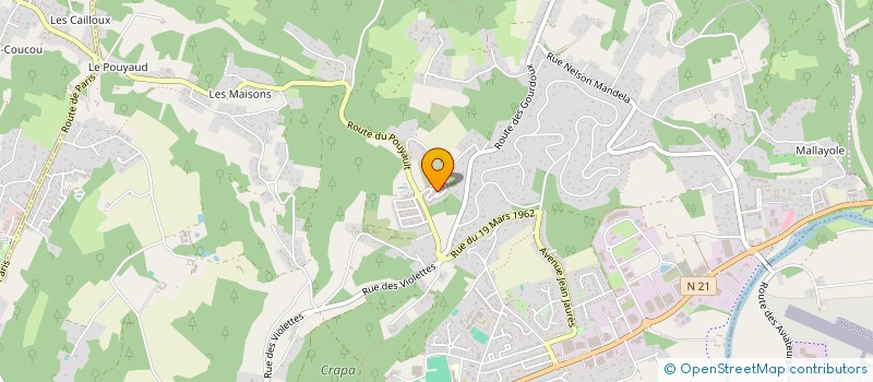 localisation de l'entreprise MADAME VIRGINIE SOURZAT  TRELISSAC