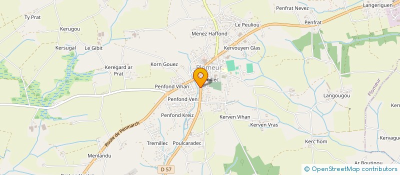 localisation de l'entreprise MADAME VIRGINIE STEPHAN  PLOMEUR