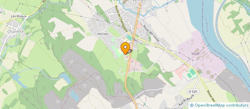 localisation de l'entreprise MADAME VIRGINIE STIEGLER  MONTALIEU-VERCIEU