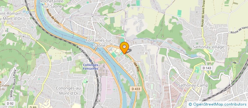 localisation de l'entreprise MADAME VIRGINIE STRINA  FONTAINES-SUR-SAONE