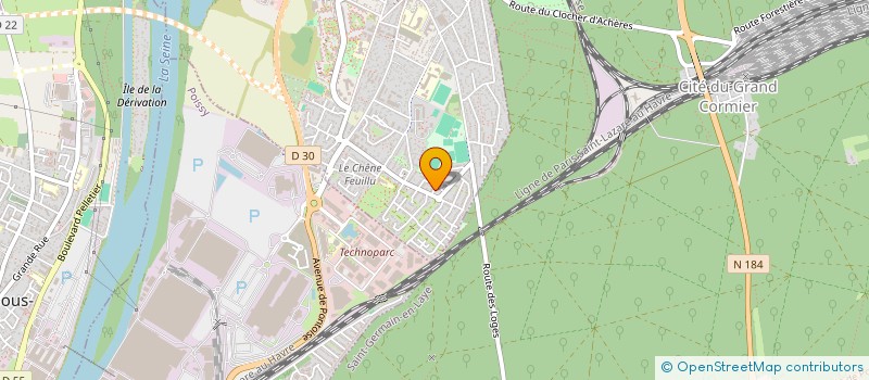 localisation de l'entreprise MADAME VIRGINIE SUBTIL VIRGINIE  ACHERES