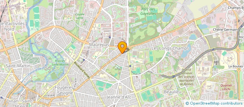 localisation de l'entreprise MADAME VIRGINIE SURIRE  RENNES