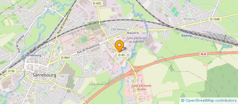 localisation de l'entreprise MADAME VIRGINIE SUTTER à SARREBOURG