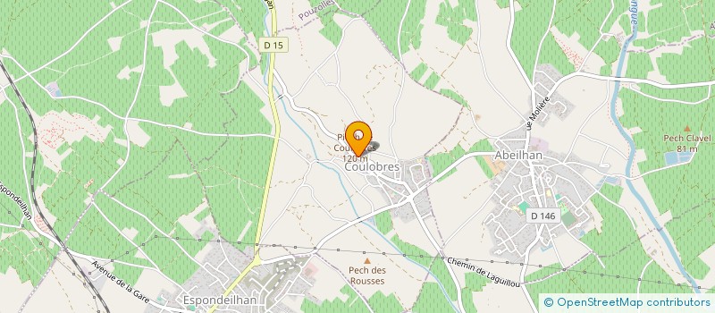 localisation de l'entreprise MADAME VIRGINIE TAIX  COULOBRES