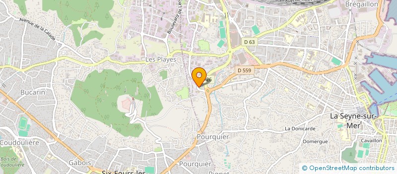 localisation de l'entreprise MADAME VIRGINIE TARDIVET  LA SEYNE-SUR-MER