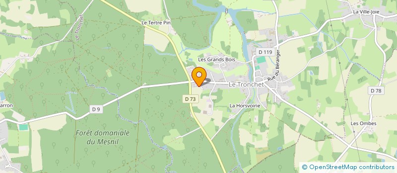 localisation de l'entreprise MADAME VIRGINIE TAVERNIER  LE TRONCHET