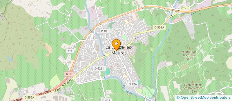 localisation de l'entreprise MADAME VIRGINIE TESSIER à LA LONDE-LES-MAURES
