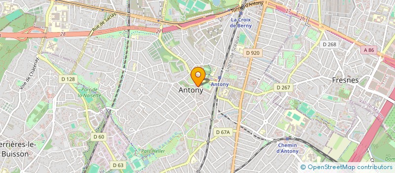 localisation de l'entreprise MADAME VIRGINIE TESSIER à ANTONY