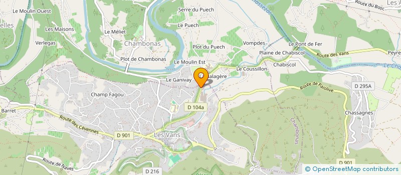 localisation de l'entreprise MADAME VIRGINIE TETUAN  LES VANS