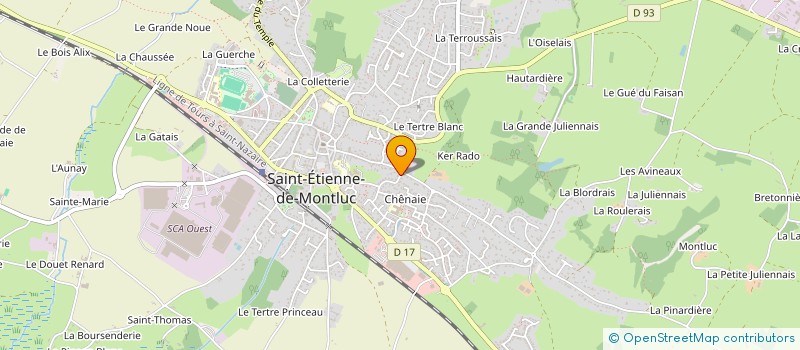 localisation de l'entreprise MADAME VIRGINIE THEBAUD  SAINT-ETIENNE-DE-MONTLUC