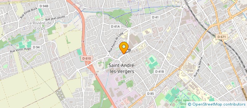 localisation de l'entreprise MADAME VIRGINIE THEUILLON  SAINT-ANDRE-LES-VERGERS