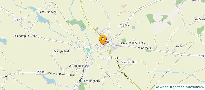 localisation de l'entreprise MADAME VIRGINIE THEVENON  TREBAN