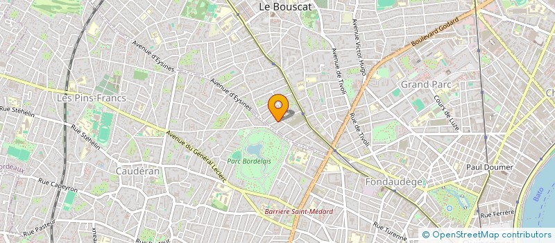 localisation de l'entreprise MADAME VIRGINIE THIBAUD  LE BOUSCAT