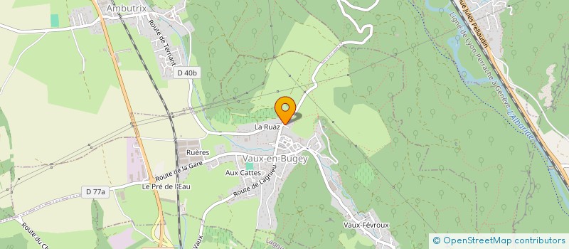 localisation de l'entreprise MADAME VIRGINIE THIBAUD  VAUX-EN-BUGEY