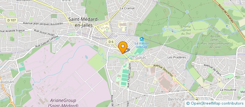 localisation de l'entreprise MADAME VIRGINIE THIBAULT à SAINT-MEDARD-EN-JALLES