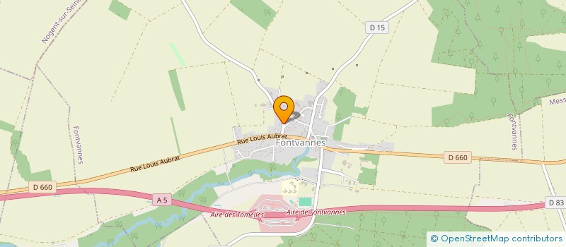 localisation de l'entreprise MADAME VIRGINIE THIEBAUT  FONTVANNES