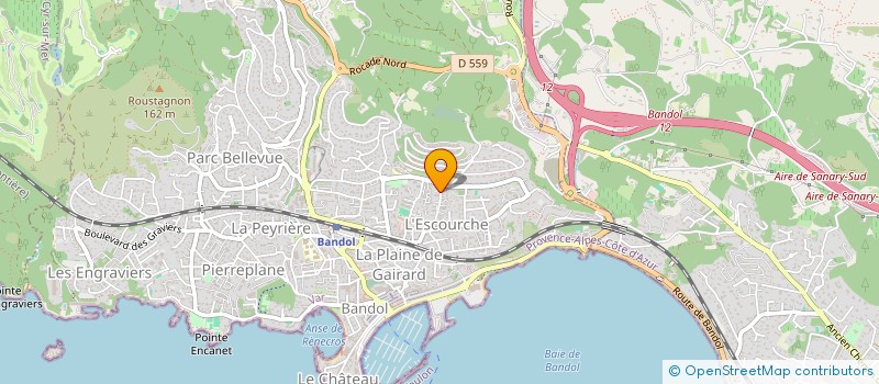 localisation de l'entreprise MADAME VIRGINIE THIERY  BANDOL