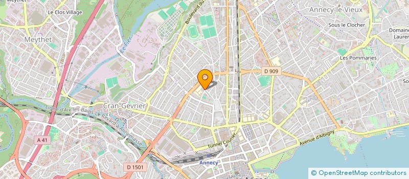 localisation de l'entreprise MADAME VIRGINIE THION à ANNECY