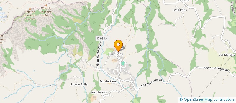 localisation de l'entreprise MADAME VIRGINIE THIRION  TURRIERS