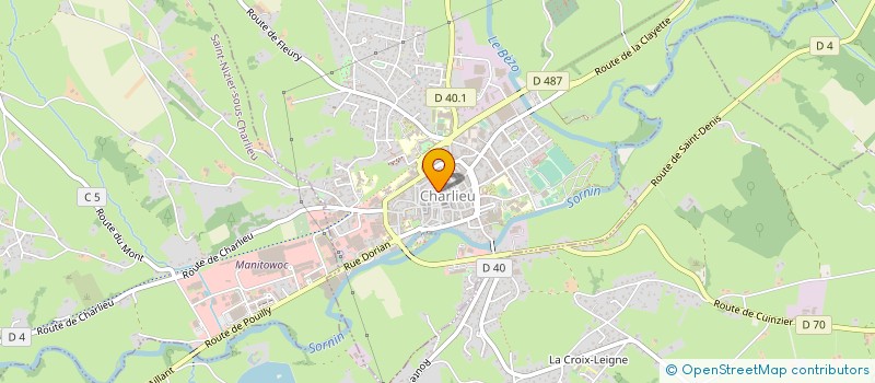 localisation de l'entreprise MADAME VIRGINIE THOMAS  CHARLIEU