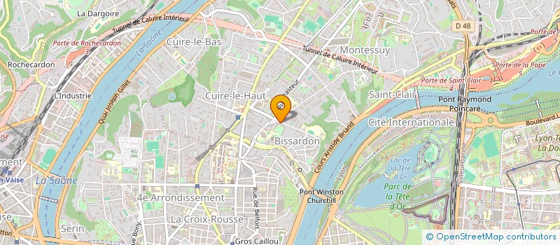 localisation de l'entreprise MADAME VIRGINIE THOMAS  CALUIRE-ET-CUIRE