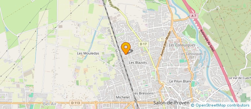 localisation de l'entreprise MADAME VIRGINIE THOMAS  SALON-DE-PROVENCE