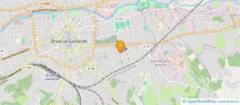 localisation de l'entreprise MADAME VIRGINIE THOMAS  BRIVE-LA-GAILLARDE