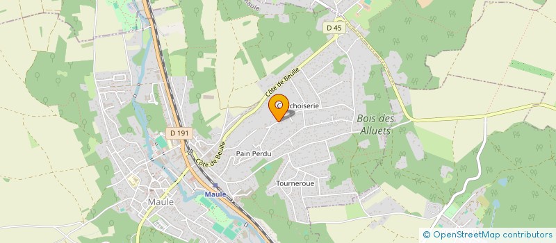 localisation de l'entreprise MADAME VIRGINIE THORAVAL  MAULE