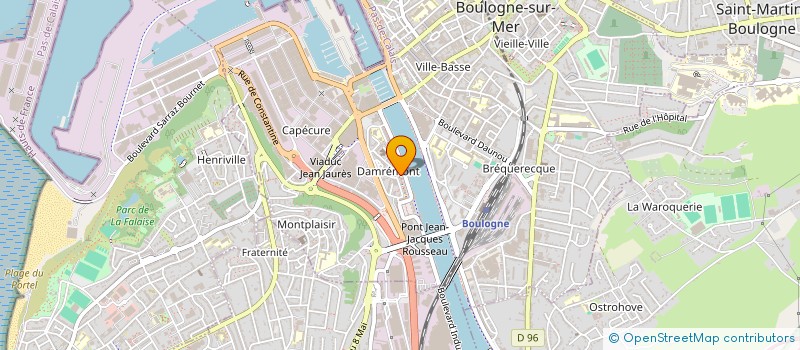 localisation de l'entreprise MADAME VIRGINIE TINTILLIER à BOULOGNE-SUR-MER