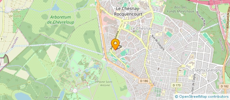 localisation de l'entreprise MADAME VIRGINIE TISSOT  LE CHESNAY-ROCQUENCOURT